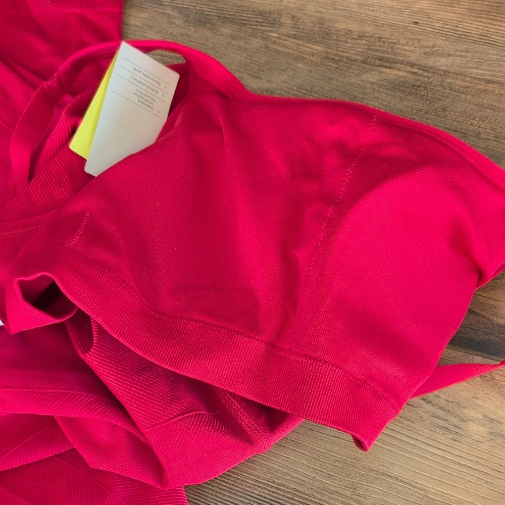 All in Motion NWT Seamless Red Jumpsuit Bodysuit S             M308 - Picture 8 of 8